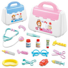 Conjunto de juguetes médicos de simulación para niños, Kit médico de simulación, Maleta portátil, accesorios de medicina, juguetes para niños 2024 - compra barato