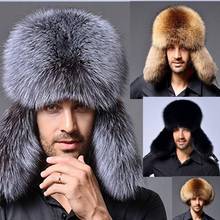 Unisex Fur Caps Russian Cossack Trapper Earflap Hats Winter Warm Ski Cap 2024 - buy cheap