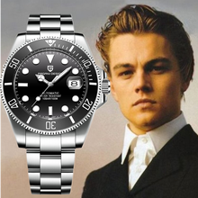 Pagani design-relógio de pulso masculino de luxo, automático, aço inoxidável, à prova d'água, executivo, mecânico, simples 2024 - compre barato