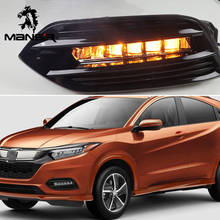 Luz diurna led para honda hrv drive vezel 2019 2020, lâmpada de neblina amarela 12v para farol de carro 2024 - compre barato