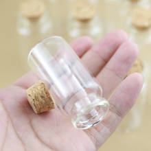 50 pieces 25ml 30*60mm Small Glass Bottles Stopper Corks Crafts Jars Mini Transparent Empty DIY Tiny Jars Glass Vial Bottles 2024 - buy cheap