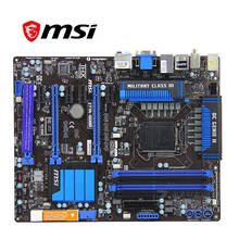 Для материнской платы MSI Z77A-GD80 компьютера USB3.0 SATA III LGA 1155 DDR3 для Intel Z77 Z77M настольная материнская плата Б/у 2024 - купить недорого