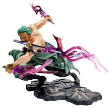 18cm Hot sale anime one piece Roronoa Zoro figurine 2 style Combat ver. PVC Action Figure Collection Model Toys Gift for kids 2024 - buy cheap