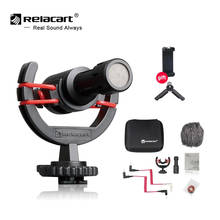 Relacart-Mini micrófono de condensador para entrevista y fotografía, MU1, para teléfono inteligente, cámara DSLR VS MM1 2024 - compra barato