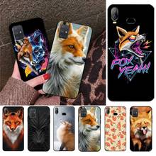 YJZFDYRM-funda de teléfono con diseño de zorro en el otoño para Samsung Galaxy A21S, A01, A11, A31, A81, A10, A20, A30, A40, A50, A70, A80, A71, A51 2024 - compra barato