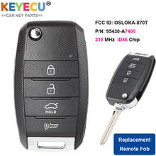 KEYECU Remote Key Fob FCC ID: OSLOKA-870T, 95430-A7400 for Kia Forte Forte5 Forte Koup 2013 2014 2015 2016 315MHz ID46 Chip 2024 - buy cheap