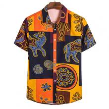 Camisa hawaiana de manga corta para hombre, camisa con estampado Floral de flores hawaianas de verano, de algodón puro, talla grande de EE. UU. 2024 - compra barato