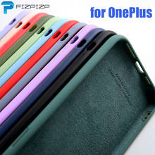 Capa de silicone líquido original para oneplus 7t, 8 pro one plus 7 1 + 8 1 + 8 pro 1 + 7t 1 + 7t pro, capa one + à prova de choque, luxo macio 2024 - compre barato