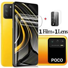 2 in 1 Hydrogel Film For Xiaomi mi Poco M3 X3 NFC Redmi Note 9T Screen Protector Camera Lens Film Xiomi PocoM3 Protective Glass 2024 - buy cheap