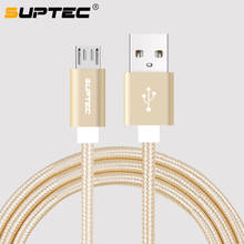 SUPTEC Micro USB Cable Nylon Fast Charging Data Sync Cable for Samsung GalaxyS7 Huawei Xiaomi Sony Android Mobile Phone Cables 2024 - buy cheap
