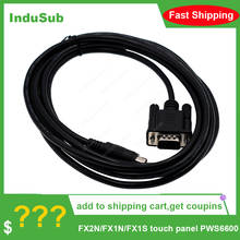 PWS6600-FX Cable to connect for HITECH touch panel PWS6600(New) for Mitsubishi FX2N/FX1N/FX1S 2.5m DB25 DB9pin Programming Cable 2024 - buy cheap