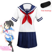 2020 Game Ayano Aishi Cosplay Costume Yandere Simulator Yandere Chan Sailor Suit Girls Jk Uniforms Halloween Party Costumes 2024 - buy cheap