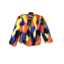 2022 Children's Clothing Kids Girl Faux Fur Coat Colorful winter Jacket Outwear Girls Overcoat CT085 2024 - buy cheap