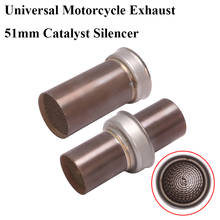 Universal Motorcycle Exhaust Pipe Escape Catalyst 51mm Muffler Silencer Insert DB Killer Eliminate Delete Noise  Sound 2024 - buy cheap