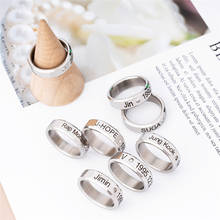 Kpop anel de aço inoxidável, jhope, anéis de dedo, acessórios de joias, anéis para homens, mulheres e meninos, joias, anel 2024 - compre barato