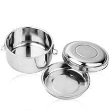 Double Layers Thickened Stainless Steel Insulated Lunch Box Round Student Bento Boxes Portable Food Container 2024 - buy cheap