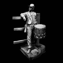 Figura de modelo de resina 1/24 GK, baterista de la Guerra Civil Americana, kit sin montar y sin pintar 2024 - compra barato