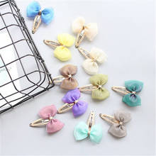 15pcs/lot Girls Hair Bows BB Clips Colored Yarn Bow Glitter Princess Hair Barrettes Hairpins Sweet Hairgrips Hair Accessories 2024 - buy cheap