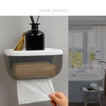 Настенный клей для ванной комнаты диспенсер для салфеток коробка для бумажных полотенец телефон тканевая коробка для хранения ящика ванной комнаты 2024 - купить недорого