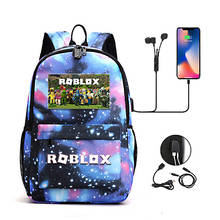 2020 adolescentes mochilas usb anti-roubo mulheres bagpack trovão mochila lona estudante mochila para menino menina crianças saco A-2 2024 - compre barato