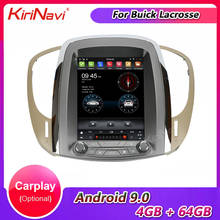 Kirinavi-radio com tela vertical de 10.4 pol. para buick lacrosse, dispositivo estéreo de navegação 4g 9.0 a 2009, android 2012 2024 - compre barato