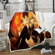 Manta 3D de Anime Fairy Tail para cama, colcha gruesa de Picnic, colcha de moda, manta de lana para adultos y niños 03 2024 - compra barato