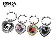 SONGDA Pop Hip Hop Singer X.O The Weeknd Keychain Gift for Music Fans Trendy Album Art Photo Glass Cabochon Heart Key Chain Ring 2024 - buy cheap