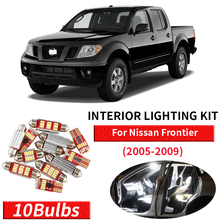 10x Canbus Error Free LED Interior Light Kit Package for 2005-2009 Nissan Frontier Car Accessories Map Dome Trunk License Light 2024 - buy cheap