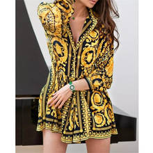 Fashion Womens Boho Short Mini Dresses Sexy Vintage Autumn Spring Loose Long Sleeve Party A-Line Dress Ladies Swing Dress 2024 - buy cheap