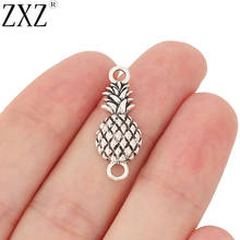 ZXZ 20pcs Tibetan Silver Pineapple Connector Charms for Bracelet Jewelry Making Findings 27x10mm 2024 - buy cheap