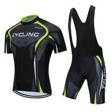 Conjunto de ropa de ciclismo para hombre, Jersey de LICRA de verano, traje deportivo para bicicleta de montaña y carretera, uniforme profesional con almohadilla de Gel, 2021 2024 - compra barato