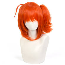 Fgo fate grand order gudako curto laranja resistente ao calor do cabelo sintético acessórios cosplay adereços festa de halloween + peruca livre boné 2024 - compre barato