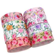 DHK 7/8'' 5yards Flowers Floral Rose Printed Grosgrain Ribbon Accessory Hairbow Headwear Decoration DIY Wholesale OEM C1905 2024 - buy cheap