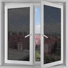 Filme autoadesivo de vidro perfurado, película autoadesiva preta de vidro perfurado para janela, pontilhada de uma vidro, adesivos para janela de privacidade 2024 - compre barato