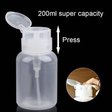 200ml Top Quality Empty Pump Dispenser Liquid UV Gel  Polish Cleanser Remover Bottle for  Nail Art Polish 2024 - buy cheap