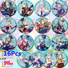 16Pcs Anime BanG Dream! Shirokane Rinko Hikawa Sayo Cosplay Bedge Collect Backpack Bags Badge Button Brooch Pin Souvenir Gift 2024 - buy cheap