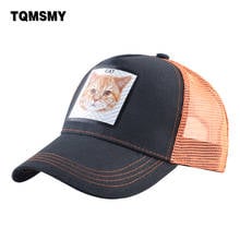 TQMSMY Fashion Trucker Caps Women Casual Visor Hat With Cat Patch Snpaback Baseball Cap Men Hip Hop Casquette Gorras  TME02 2024 - buy cheap