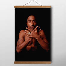 Pinturas de retrato de Raper, Tupac, Shakur, Music legend, arte de pared 2Pac, carteles, lienzo impreso, decoración para sala de estar 2024 - compra barato