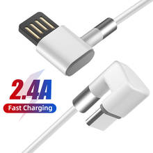 1M Fast Charging USB Type C Cable 2.4A Cable Elbow 90 Degree USB C Micro USB Data Gaming Cable For Xiaomi Samsung Huawei 2024 - buy cheap