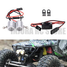 Red/Silver High Bright LED Lights Headlight with On-Off Switch for 1:10 RC Rock Crawler Axial SCX10 RR10 90048 Wraith 90056 2024 - buy cheap