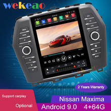 Wekeao 10.4" Vertical Screen Tesla Style 1 Din Android 9.0 Car Radio Automotivo For Nissan Maxima Car Dvd Multimedia Player GPS 2024 - buy cheap