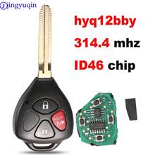 jingyuqin 3 Buttons ASK 314mhz HyQ12BBY With Chip ID67 Remote Key Case Cover For Toyota RAV4 Yaris Venza Scion tC/xA/xB/xC 2024 - buy cheap