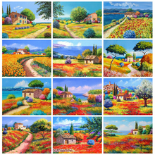 Square DIY Diamond Mosaic Painting House 5D Embroidery Mural Round Country Photo Pastoral Cross Stitch Base Home 2024 - buy cheap