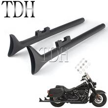 For Harley Touring FLHT FLHX FLTR FLHR Retro Black Motorcycle 33'' Exhaust Muffler Road King Electra Road Street Glide 1995-2016 2024 - buy cheap