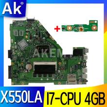 Akemy For ASUS X550LA X550LD X550LC Y581L A550L R510L Y583L laptop motherboard tested 100% work original I7-4500/4510U 4GB RAM 2024 - buy cheap