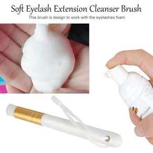 Eye Makeup Brushes Professional Soft Eyelash Extension Cleanser Brushes Eyelash Cleansing For Use With Eyelashes Extension Foam 2024 - buy cheap