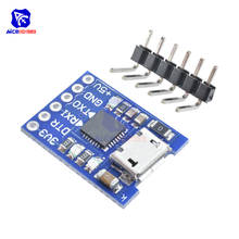 Diymore módulo adaptador micro usb cp2102, adaptador 2.0 para uart ttl de 6 pinos, conversor serial stc substitui ft232 para arduino com pinos 2024 - compre barato