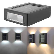 Luz LED Solar de pared para exteriores, impermeable IP65, para porche, escaleras, escalones, lámpara de pared, decoración de jardín, lámparas solares 2024 - compra barato