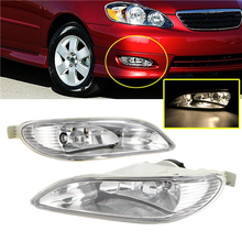 1 Pair Car Bumper Front Lamps Fog Lights With Clear Or Yellow Lens For Toyota Camry 2002-2004 Corolla 2005-2008 Solara 2002-2003 2024 - buy cheap