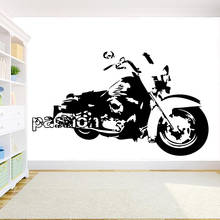 Bike Biker Speed Passion Motorcycle Wall Stickers Motorcycle Garage Wall Decor Decal Vinyl Removable Boys Room Decor Mural X276 2024 - buy cheap